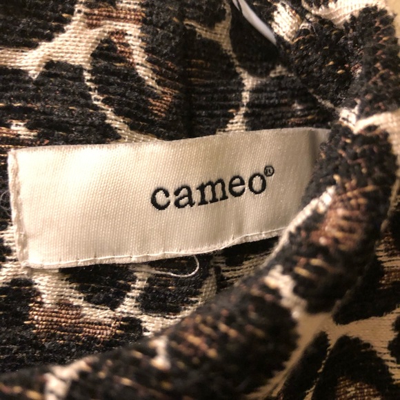 Cameo 1950s Style Leopard Print Winter Cotton Party Dress - Picture 4 of 5